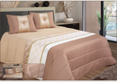 Edredón Decorativo con 2 Cojines a Juego Tonos Cálidos