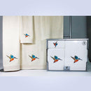 JUEGO TOALLAS BORDADAS TROVADOR COLIBRÍ