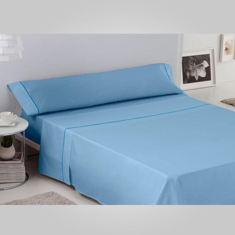 JUEGO DE SABANA LISA COLOR AZUL
