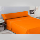 JUEGO DE SABANA LISA COLOR NARANJA